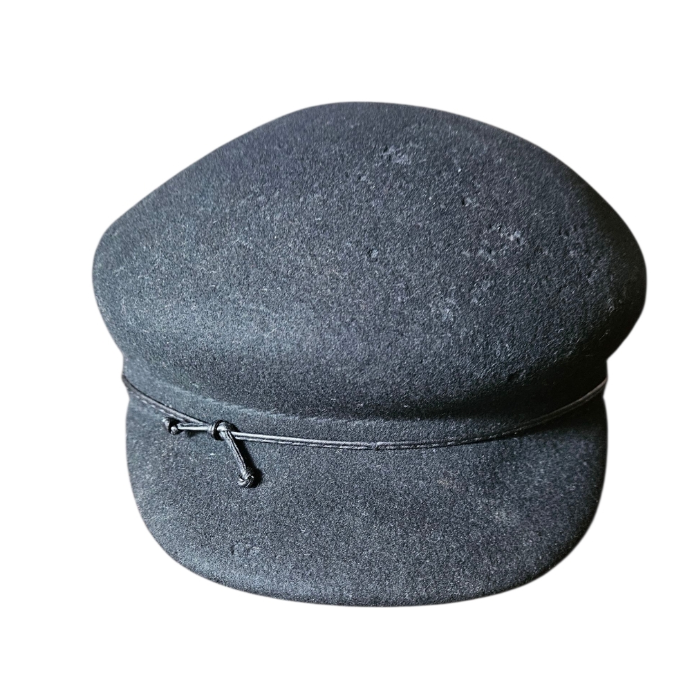 Black News Boy Style Hat.